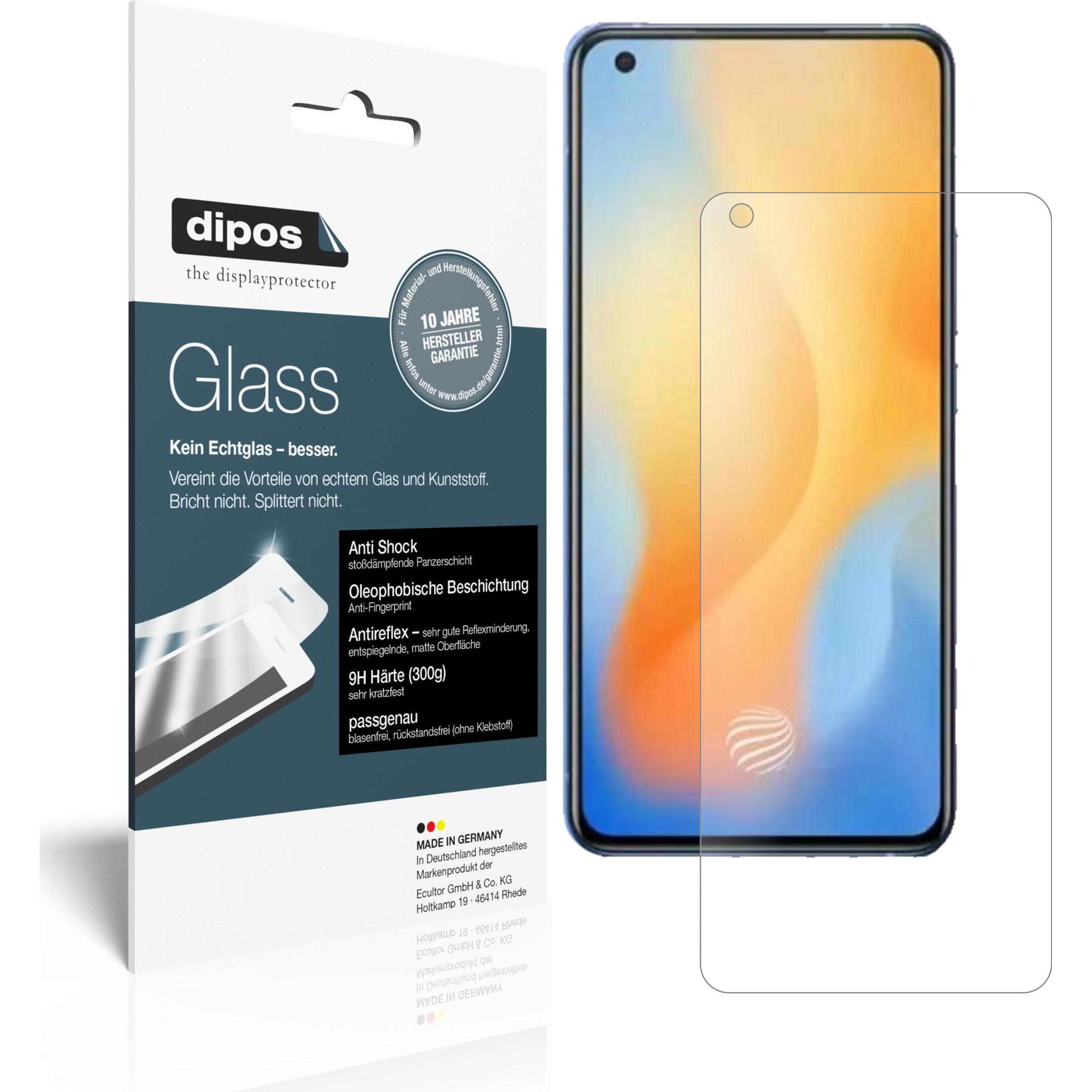 Dipos Displayschutz Anti-Shock (2 Stück, Vivo X50), Smartphone Schutzfolie, Transparent