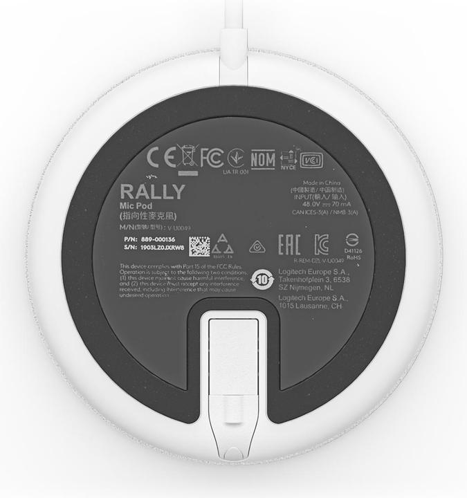 Produktbild Logitech Rally Mic Pod Erweiterungsmikrofon