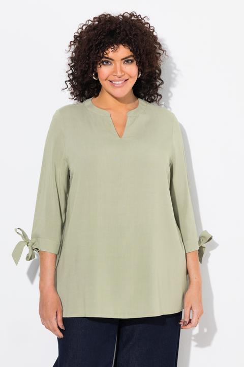 Produktbild Ulla Popken Bluse, Ärmelschleife, A-Linie, 3/4-Arm (58)