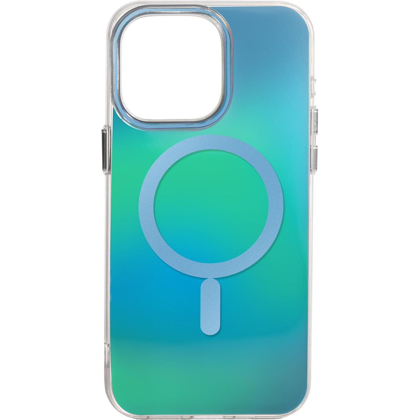 Tecto Shield Aurora case for iPhone 15 Pro Max 6,7" blue (Apple iPhone 15 Pro Max), Cover smartphone, Blu