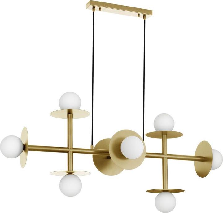 Actual product image Nova Luce PIELO pendant light G9 8-fold gold 109x41x135cm dimmable 9043312