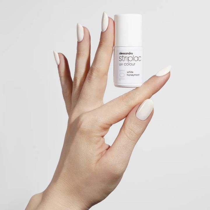 Produktbild Alessandro ALESSAN Striplac UV Color Whi Hone 6.5ml (White Honeymoon, UV-Gel Lack)