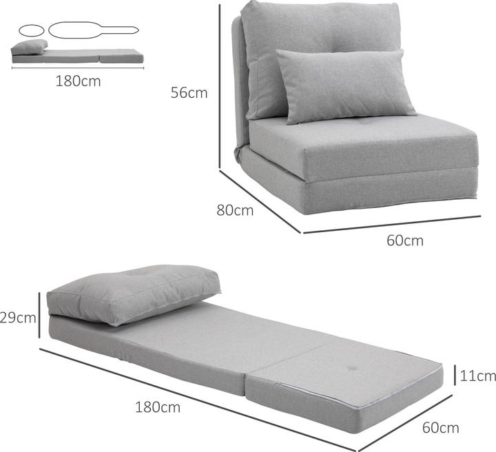 Actual product image Homcom Sleeping chair