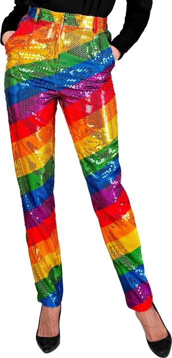 Produktbild Widmann Pailletten Hose in Regenbogen Muster