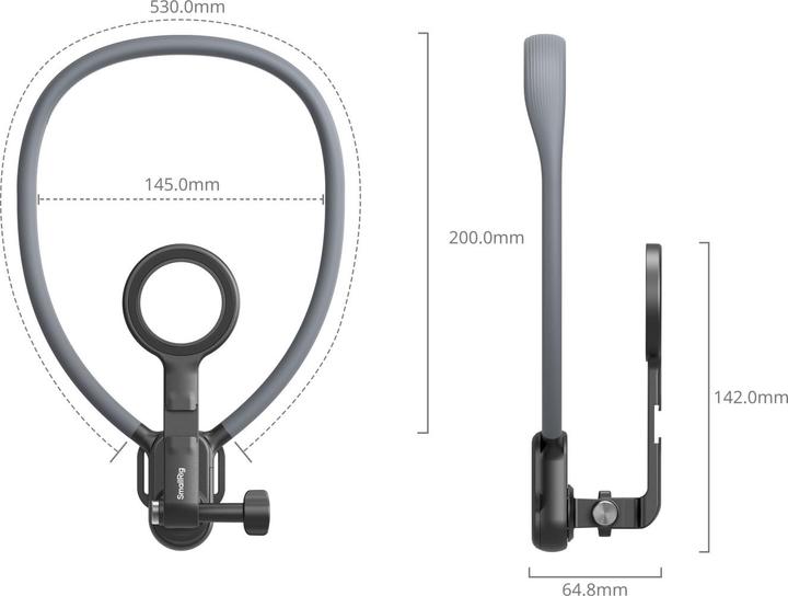 Actual product image SmallRig MagSafe-Compatible Neck Mount, Detailfarbe: Schwarz (Various video accessories)