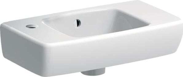 Produktbild Geberit Renova Compact Handwaschbecken verkürzte Ausladung, 450x250mm, mit Ablagefläche rechts (250 mm, 450 mm)
