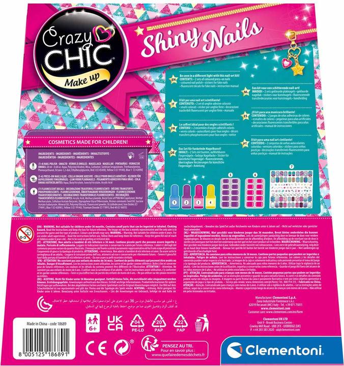 Produktbild Clementoni Fluoreszierende Nägel