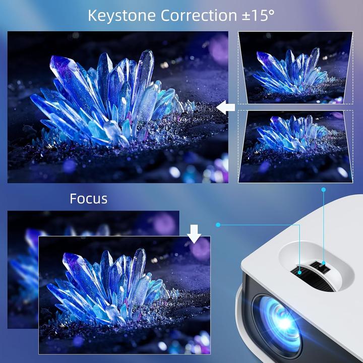 Actual product image Hopvision Mini projector 7500L Full HD 1080P (Full HD, 7500 lm)
