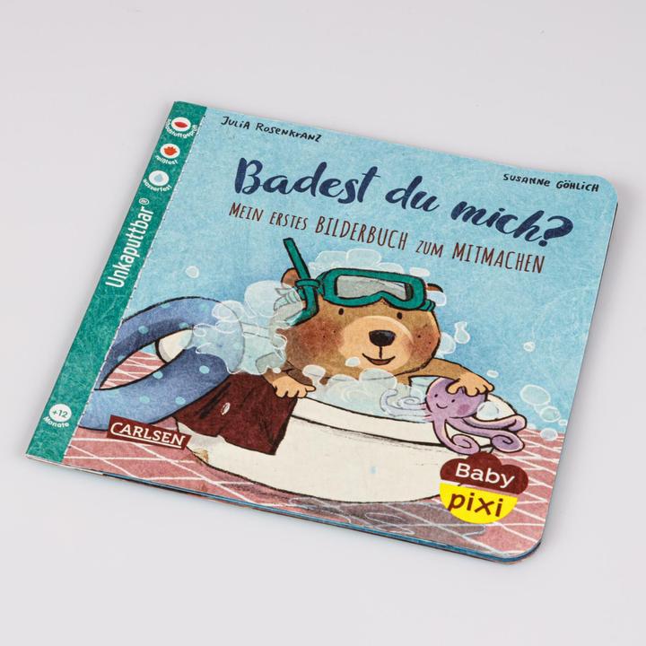Actual product image Baby Pixi (unbreakable) 85: My first picture book to join in: Are you bathing me? (German)