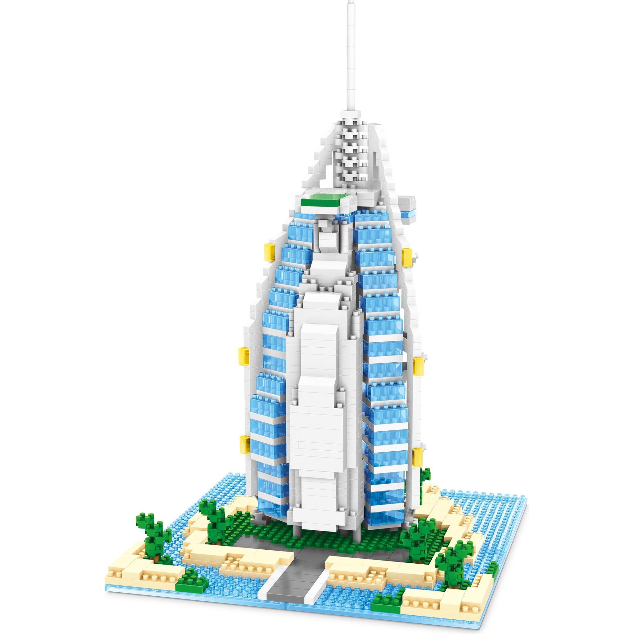 Tinisu Burj al Arab Dubai Modell LNO Micro-Bricks Bausteine