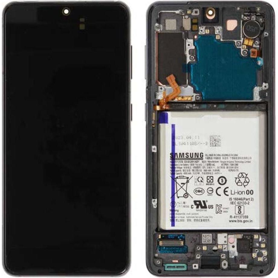 Samsung Galaxy S21 LCD Screen incl. Battery Original - Phanton Grey (Display, Galaxy S21), Mobilgerä