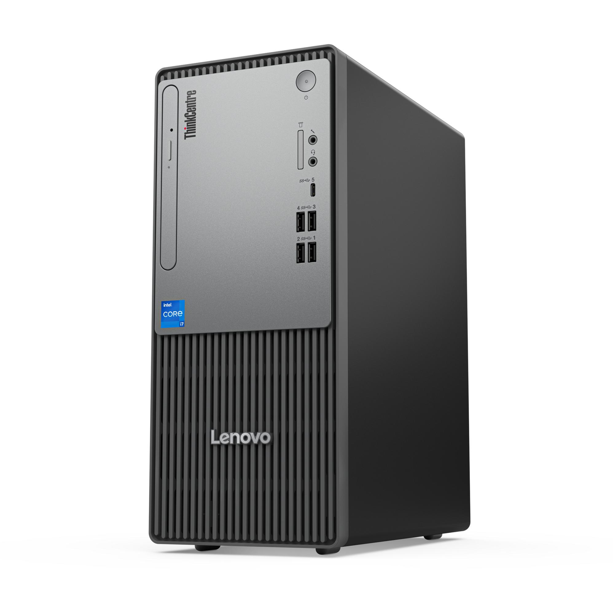 Thumbnail - Lenovo ThinkCentre neo 50t Gen 5 (Intel Core i7-14700, 16 GB, 1000 GB, UHD Graphics 770), PC, Schwarz