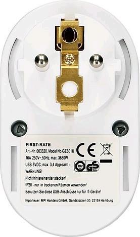 Produktbild EGB Schuko-Adapter (CEE 7/16)