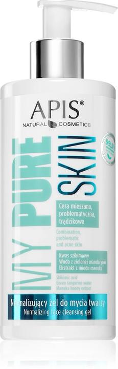 Apis Natural Cosmetics Apismy Pure Skin Normalizing Face Wash Gel 300ml (Cleansing gel, 300 ml)