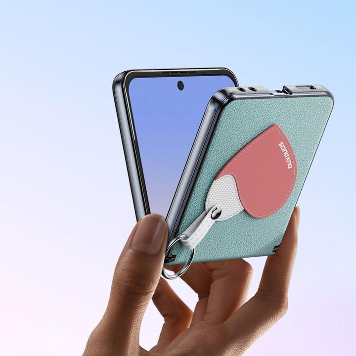 Produktbild Dux Ducis Luvy Series Leder Hardcase Hülle (Samsung Galaxy Z Flip7)