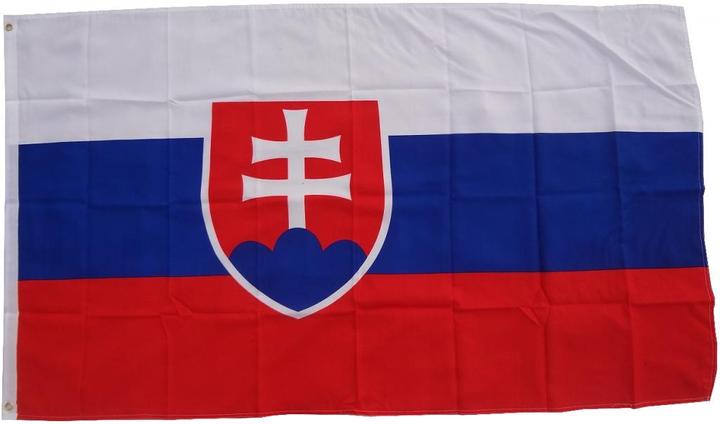 Produktbild trends4cents XXL Flagge Slowakei 250 x 150 cm Fahne mit 3 Ösen 100g/m² Stoffgewicht Hissflagge