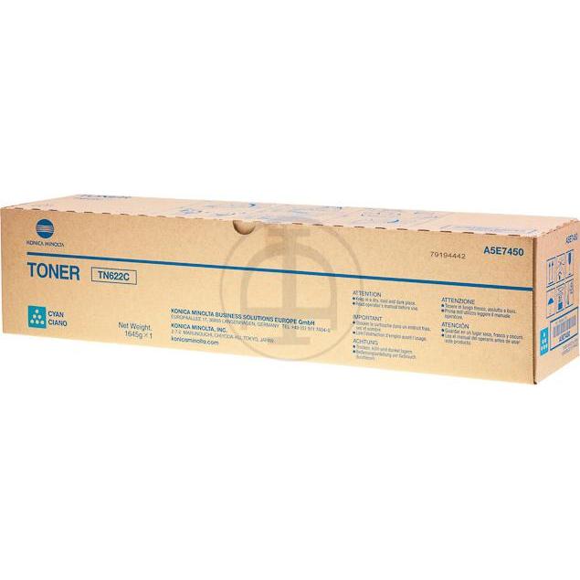 Thumbnail - Konica Minolta, Toner, Minolta TN-622C - Cyan - Original - Tonerpatrone (C)