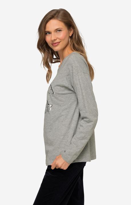 Produktbild Laurasøn T-Shirt, oversized, Eisbär, Rundhals, Langarm (M)