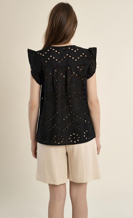 Immagine prodotto Molly Bracken Bluse mit Stickereien Kurzarm (XL)