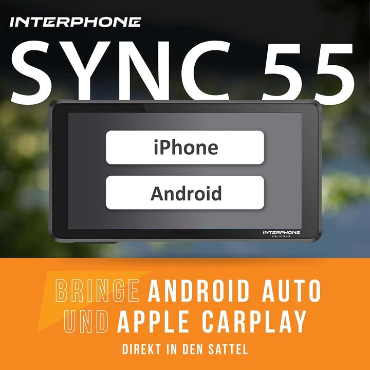 Actual product image Interphone Moto Display Ridesync (5.50")