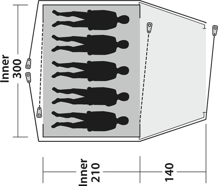 Produktbild Outwell Cloud (Kuppelzelt, 8.70 kg, 5 Personen)