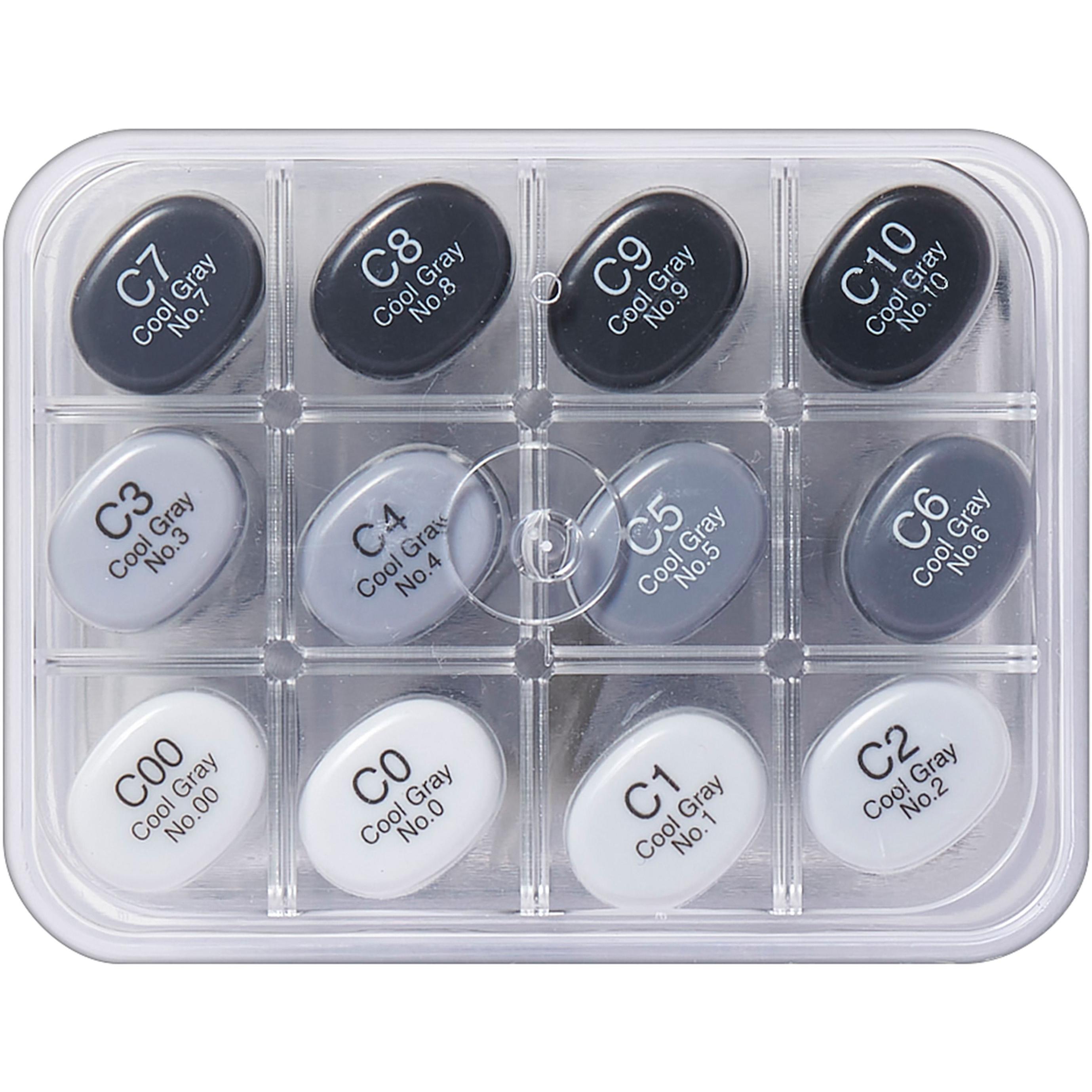 Thumbnail - Copic, Marker, Marker sketch, 12er Set "Graut”ne CG" (Grau, 3 mm, 12 x)