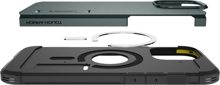Productafbeelding Spigen Tough Armor MAG iPhone 16 Pro MagSafe afgrond groen/zielony ACS08148 (Apple iPhone 16 Pro)