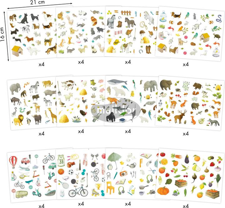 Actual product image Clairefontaine Motif sticker Mimi 48 sheets, assorted