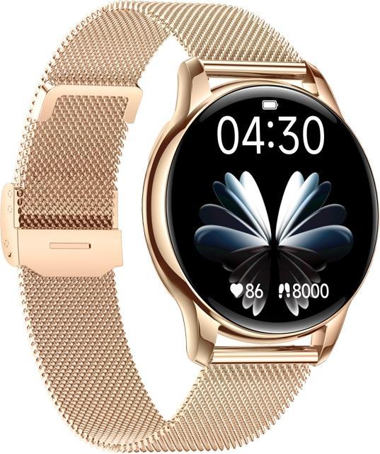 Actual product image Burga Veltori VT300-1 Damen-Smartwatch mit goldenem Armband