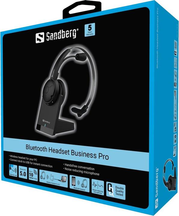 Actual product image Sandberg Bluetooth Headset Business Pro (Wireless, USB-A)