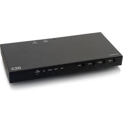 C2G Dual 4K HDMI HDBaseT + VGA, 3,5 mm und RS232 über Cat Schalt-Erweiterung Box-Sender auf Ultra-Slim, Video Converter