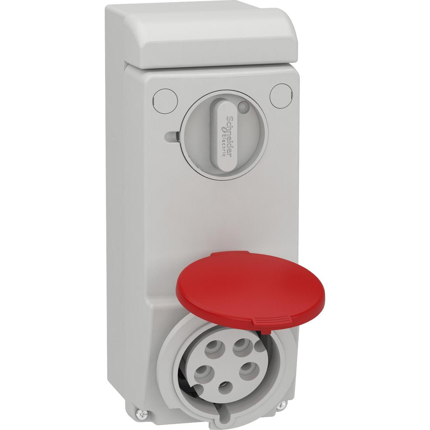 Schneider Electric, Steckdose, SE 83047 Wandsteckdose Verrieg. Ip44 32A 400V 5P