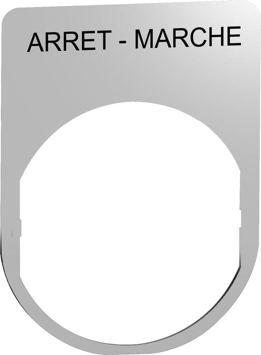 Produktbild Schneider Electric Schildträger 30x40mm, mit Beschriftung ZBYM2166