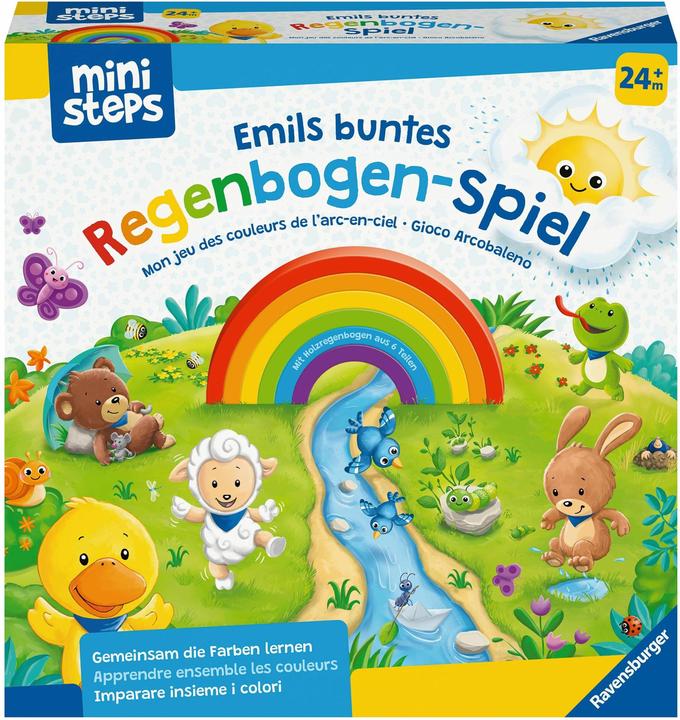 Produktbild Ravensburger Ministeps: Emils buntes Regenbogen-Spiel (Deutsch, Französisch, Italienisch)