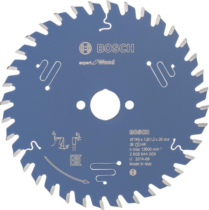Produktbild Bosch Professional Zubehör Kreissägeblatt Expert for Wood, 140 x 20 x 1,8 mm, 36