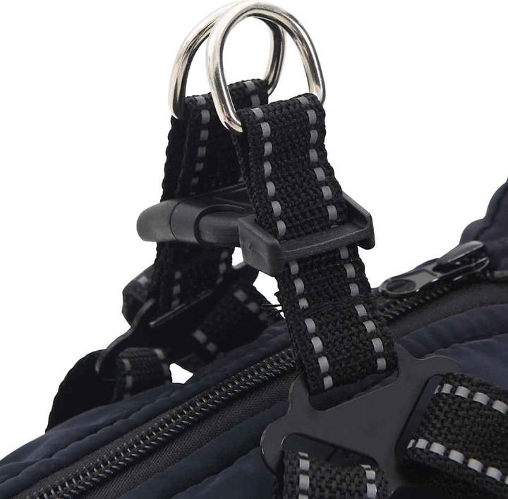 Actual product image vidaXL Dog coat with harness Waterproof Reflective (32, Dog coat)