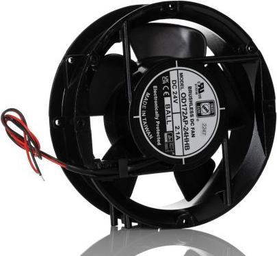 Produktbild RS PRO Lüfter 172x172x51mm 24VDC 23W 510m³/h (172 mm, 2x)
