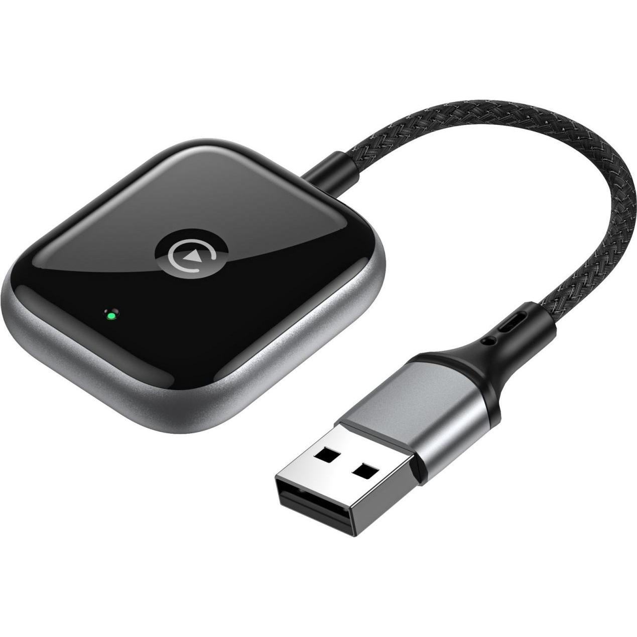 PowerGuard Wireless CarPlay Adapter für iPhone, Adattatore per auto, Nero