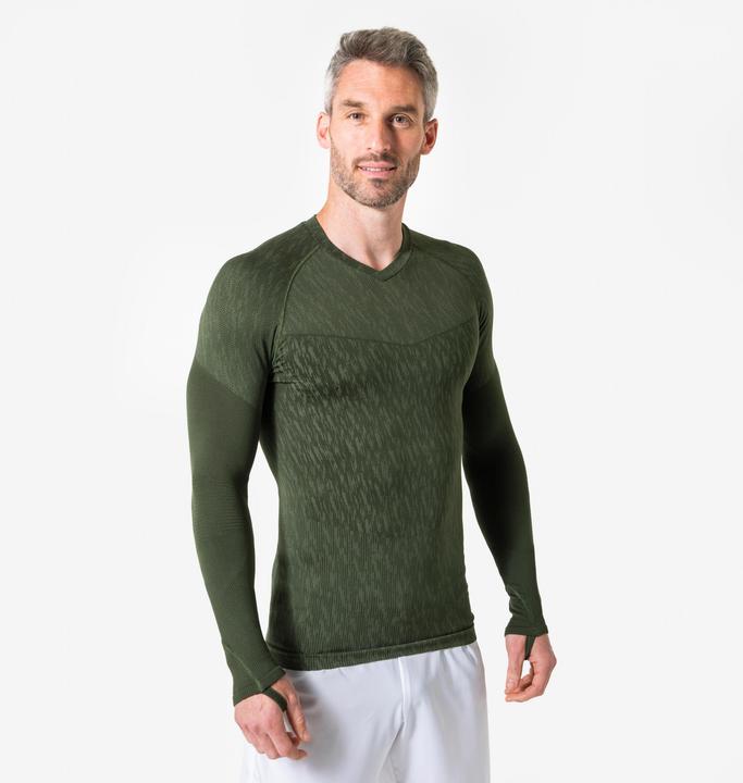 Produktbild Kipsta Damen/Herren Fussball Funktionsshirt langarm - Keepdry khaki (S)