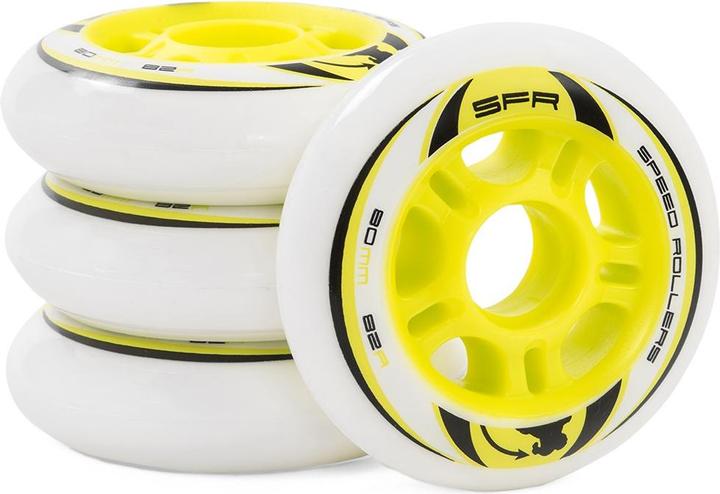 Produktbild Sfr Inline Skate Wheels Blanc / Jaune 2023 (76 mm)