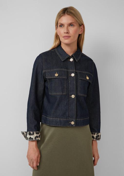 Produktbild s.Oliver Indoor-Jacke Jeansjacke mit Leo-Futter (40)