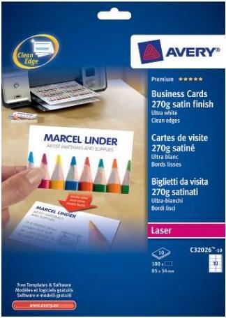 Avery C32026-10 (A4, 100 Bladen)