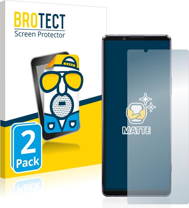 Actual product image BROTECT Anti-glare screen protector matt (2 Piece, Sony Xperia 1 II)