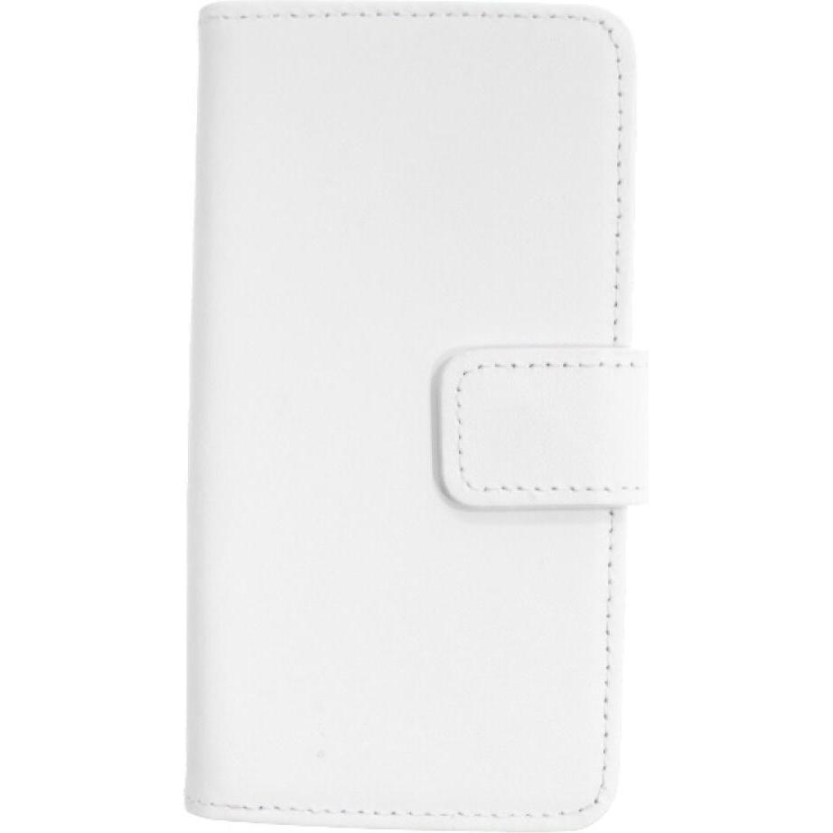 OEM Slim Leather Book Case for HTC M4 mini - white 4250710542512 (HTC One Mini), Smartphone Hülle, Weiss