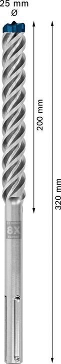 Actual product image Bosch Professional Zubehör Expert SDS max-8X hammer drill, 25 x 200 x 320 mm (25 millimetres)