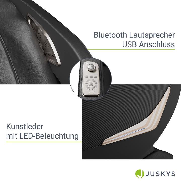 Image du produit Juskys Massagesessel Paros - Schwarz
