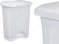 Image du produit Arte Regal poubelle à pédale en plastique 10l blanc (10 l)