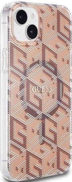 Produktbild Guess GUHMP15SHGCUSTGW iPhone 15 / 14 / 13 6.1" brązowy/brown hardcase IML GCube MagSafe (Apple iPhone 15)