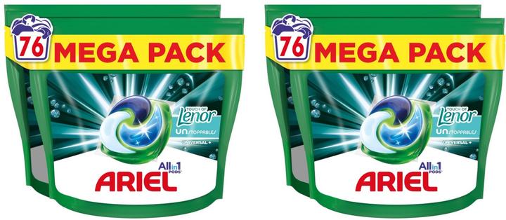 Ariel Pods tout-en-un Touch of Unstoppables (76 Cycles de lavage, Pods de lavage)