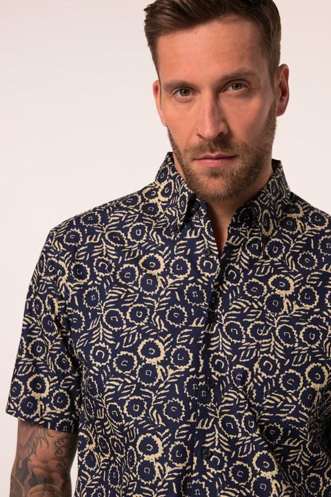 Produktbild JP1880 Hemd, Halbarm, Alloverprint, Buttondown-Kragen, Modern Fit (L)